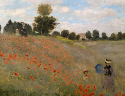 Die Mohnblumen in Argenteuil von Claude Monet